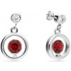 Náušnice červené so Swarovski Elements punctata KC1088SS18SC Scarlet