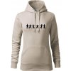 Karate postavy - Mikina dámská Cape s kapucí - 2XL ( Ľadovo sivá )