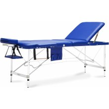 BodyFit 2 Hliníkový masážny stôl segmentový modrý 195 x 70,5 cm