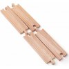 Stredne rovné koľaje Bigjigs 16cm 4ks