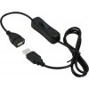 PremiumCord kupaasw1 USB 2.0 s vypínačem 1m černý