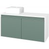 Dreja Skrinka pod umývadlo VISIT SZD2 100 (umývadlo Gladi) - N01 Biela lesk / Úchytka T34 - nerez / L18 Mint vysoký lesk / Levé