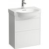 Laufen The New Classic Skrinka pod umývadlo, 2 zásuvky, biela matná H4060320851701