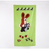 Matějovský Uterák Plážový ručník Little Mole and the Hare 75x150 zelená