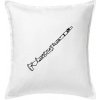 Klarinet nápis - Vankúš 50x50 - 50x50 - Vrátane výplne ( Biela )