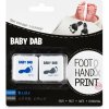 BABY DAB Farba na detské odtlačky 2 ks modrá, šedá