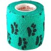 Kohezívna bandáž bez latexu, elastická, 5 cm x 4,5 m, zelená s labkou, 1 ks