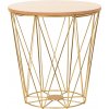 Tutumi Odkladací stolík Twins Gold M breza/zlatá