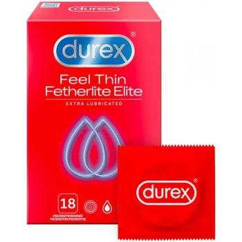 Durex Feel Thin Extra Lubricated kondóm 18 ks