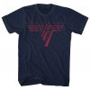 Van Halen Classic Red Logo Navy Blue L Tričko