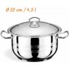 Royal 7807003 Hrniec s pokrievkou, nerezový ROYAL, 22 cm, 4,5 litrový
