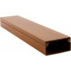 Lišta na káble Malpro 40x20 mm 2 m, farba tmavé drevo