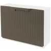 ARTPLAST Botník LINEA RATTAN 51 x 17,3 x 40,1 cm sivohnedý