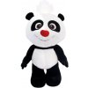 Panda plyšová s červeným nosom 25 cm (W046281)