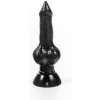 Animals German Dog, čierne vinylové dildo – pes 26 x 4,3 cm