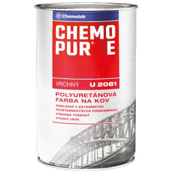 Chemopur E U2081 1010 šedá pastelová 0,8l vrchná polyuretánová farba na kov, betón, drevo