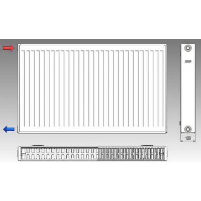 Korad Radiators 22K 550 x 600 mm