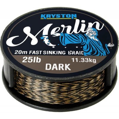 Kryston šnúra Merlin Fast Sinking Braid Čierna 20m 25lb