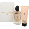 Giorgio Armani Si Darčeková sada, parfémovaná voda 100ml + telové mlieko 75ml (Travel set)