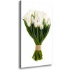 Vertikálny foto obraz na plátne Biele tulipány 50x100 cm