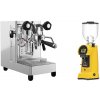 Lelit MaraX3 PL62X3, stainless steel + Eureka Helios 75, yellow