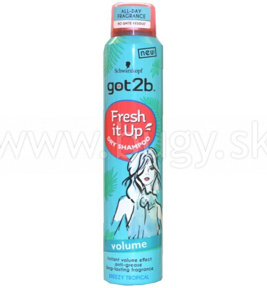 Got2b Fresh it up Volume suchý šampón na vlasy pre objem 200 ml