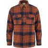 Fjällräven Övik Lite Padded Shirt M, Veľkosť L, Farba AUTUMN LEAF-DARK NAVY