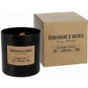 Sviečka v skle CEDARWOOD VANILLA vonná drevený knôt 190g