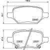 Sada brzdových platničiek, vždy 4 kusy v sade BREMBO P 59 099 (P59099)