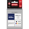 Activejet AH-650RX ink (replacement for HP 650 CZ102AE; Premium; 1 x 20 ml 1 x 21 ml; black color)