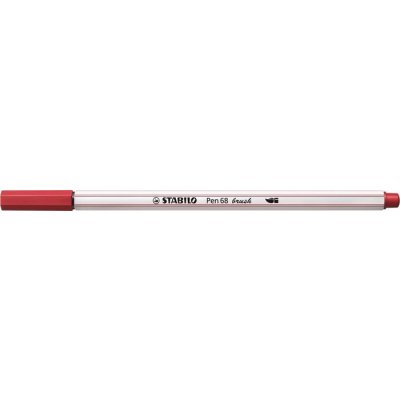 Vláknová fixka, STABILO "Pen 68 brush", červená