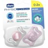 Chicco silikon Micro cumlík ružová 2 ks