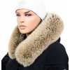 Sikora Kožušinový lem na kapucňu - golier líška snowtop čierno - béžová L 18/31 (75 cm)