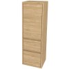 Mereo, Mereo Opto kúpeľňová skrinka vysoká 125 cm, pravé otváranie, Multidecor, Dub olejovaný, MER-CN995PDUO1