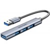 VN1 Vention CKOHB hub USB 3.2 Gen 1 (3.1 Gen 1) Type-A 5000 Mbit/s Šedá