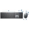 Dell Premier Multi-Device Wireless Keyboard and Mouse - KM7321W - Czech/Slovak (QWERTZ) 580-AJQN