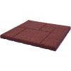 AVE - Gumová dlažba HOBBY TERRACE 500 x 500 mm x 30 mm červená - 1 ks