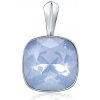 Silvego Strieborný prívesok so Swarovski® Crystals modrý opál 12mm VSW051P
