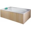 Olsen Spa PADOVA Vaňa obdĺžniková akrylátová pre dvoch, 180x110cm, 250 l, Biela VANPAD18