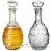 2x KADAX KARAFA NA WHISKY, VODU, KRISTÁLOVÁ 1L SKLENENÁ FĽAŠA SO ZÁTKOU