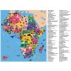 Mudpuppy Zeměpisné puzzle Mapa Afriky 70 dílků