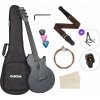 Cascha Carbon Fibre Acoustic Guitar Standard SET Black Matte Akustická gitara