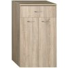 AQUALINE - ZOJA/KERAMIA FRESH skrinka spodná so zásuvkou 50x78x29cm, dub platin 50315