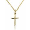 GOLDIE Zlatý prívesok krížik LPE749.TR