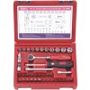 Genius Tools Sada vrtákov a bitov, metrická 1/4