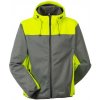 Planam OUTDOOR KONTRAST Softshellová bunda 4XL, Sivá-Žltá
