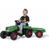Rolly Toys Šliapací traktor Rolly Kid s vlečkou zelená