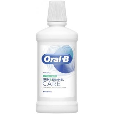 Oral-B Gum & Enamel Care Fresh Mint 500 ml ústna voda bez alkoholu pre ochranu ďasien a posilnenie skloviny