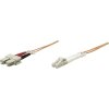 Intellinet 470353 optické vlákno LWL prepojovací [1x zástrčka LC - 1x zástrčka SC] 50/125 µ Multimode OM2, 1m