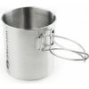 Hrnček z nerezu GSI Outdoors GLACIER STAINLESS BOTTLE CUP LARGE Strieborná,Čierna